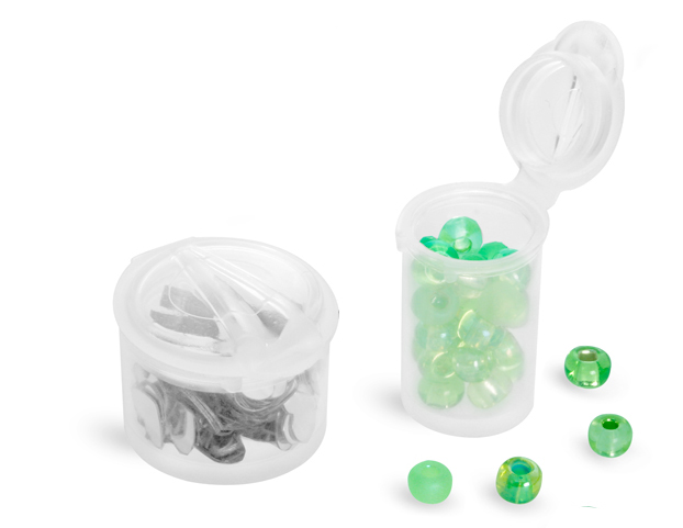 Natural Hinge Top Vials To Organize Your Hobby and Craft Supplies