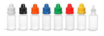 LDPE BOTTLES W/ COLORED DROPPERS