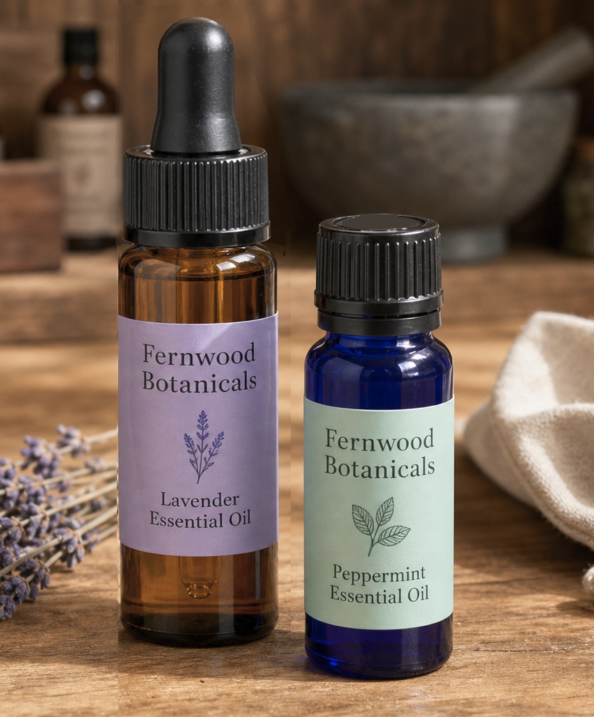 Amber Glass Essential Oil Bottles