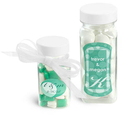 Clear PET Square Bottle Wedding Favor Ideas