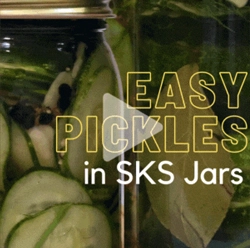 Homemade - Easy Pickles in SKS Glass Jars