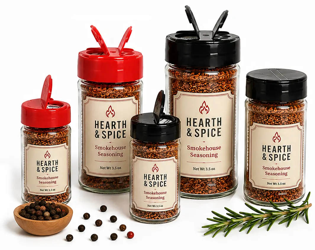 Spice Jars with Shaker Lids