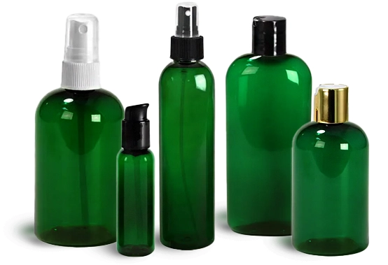 Green Plastic Bottles