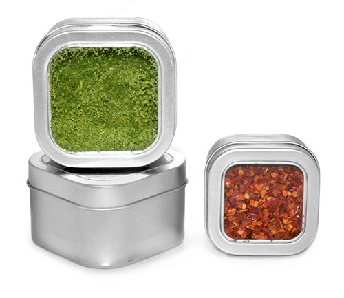Square Metal Tins To Organize Your Kitchen