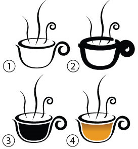 Step 2: Draw the tea cup image