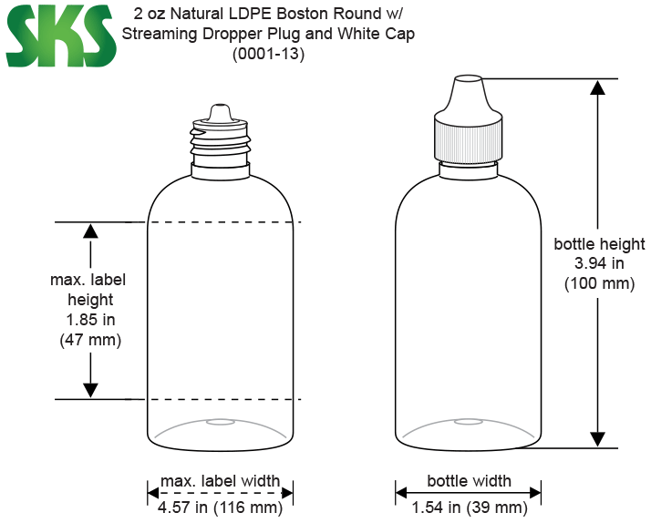 1 2 oz plastic dropper bottles