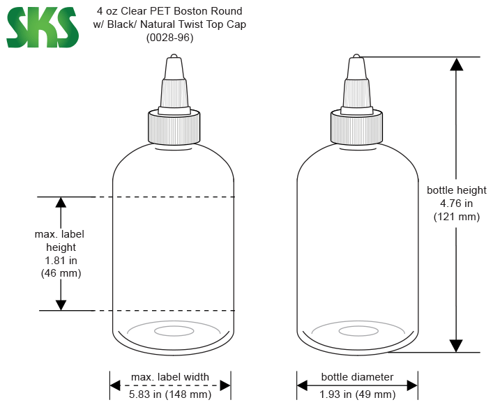 SKS .75 Litre Water Bottle with Locking Twist Top