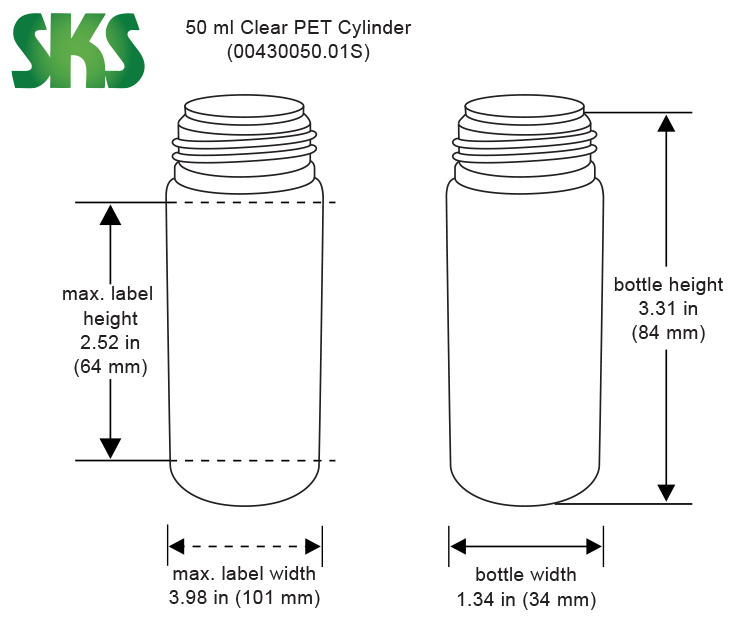 100ml Black HDPE Foamer Pump Cylindrical Bottle, 100% PCR (Recycled)  Material, CYFP100BKP