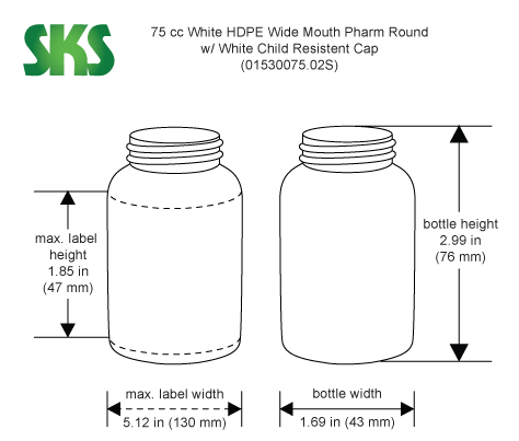 SKS Bottle & Packaging - Size Comparison Info