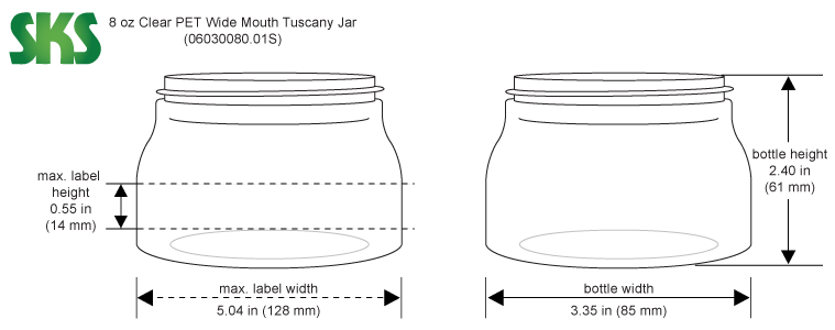 8 Oz Plastic Jars Tuscany w/ Champagne Gold Lids for Sugar Scrub Great  Shape