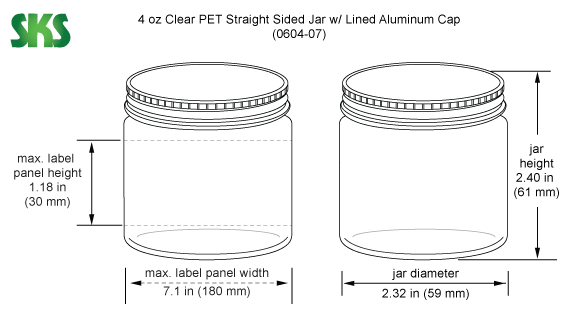 Zoro Select 16 oz Clear PET Plastic Spice Jar- 63-485 Neck Finish 028580