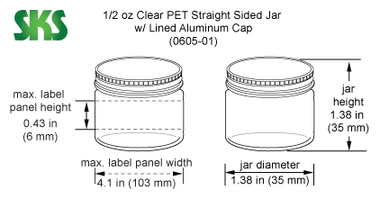 Zoro Select 16 oz Clear PET Plastic Spice Jar- 63-485 Neck Finish 028580