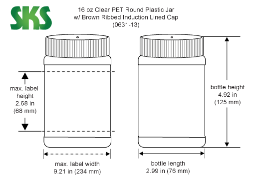 Plaid 16 oz. Glass Jar - 68068