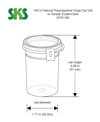 7 oz. (200 ml) Clear PP Plastic Round Tamper Evident Container, 89mm