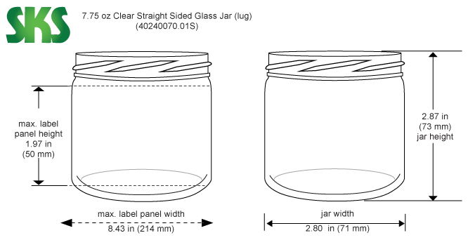 Glass jar 0,240 L twist-off 66 mm