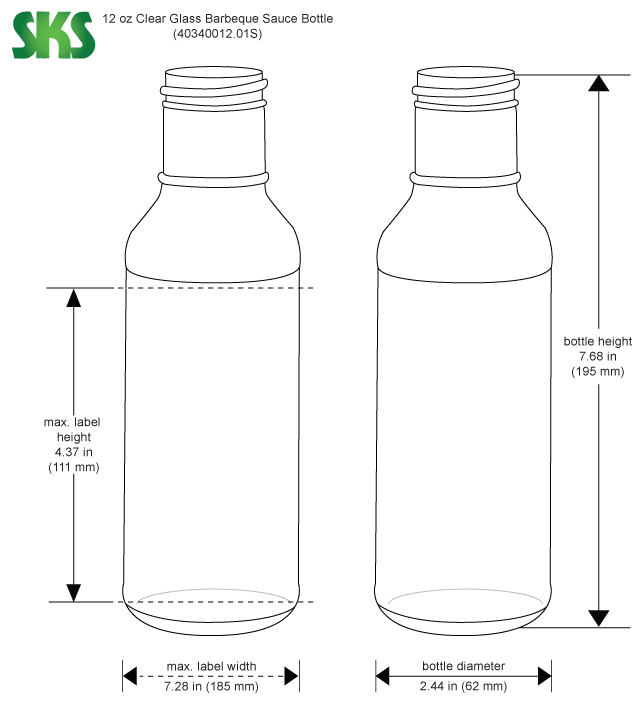 Glass Salad Dressing Bottles w/ Black PP Lift 'n' Peel™ Lined Snap Top Caps  in 2023