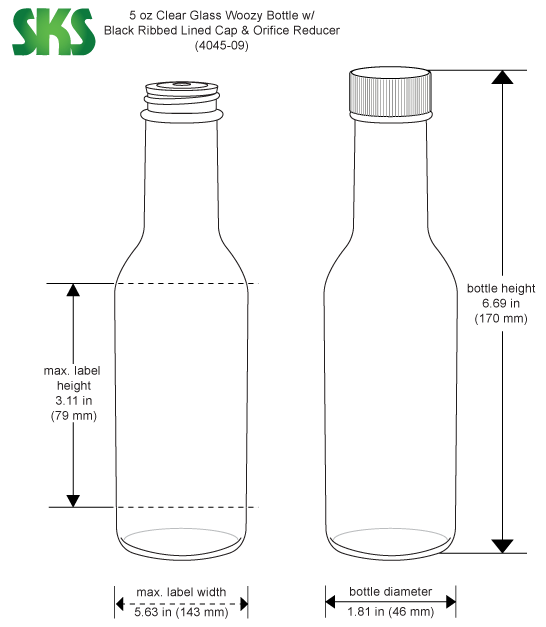 5 Oz Bottle Label Template