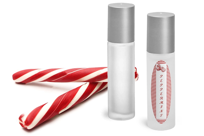 Frosted Glass Lip Balm Roll On Containers 