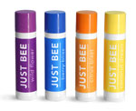 White Lip Balm Tubes w/ Assorted Color Caps