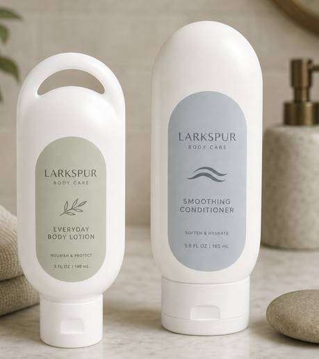 HDPE Lotion Oval Bottle
