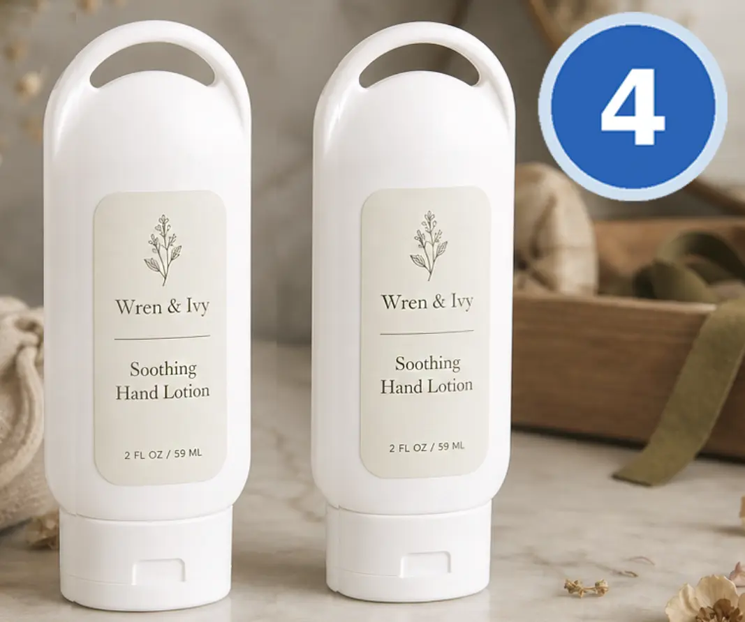 HDPE Lotion Ovals, 2 oz