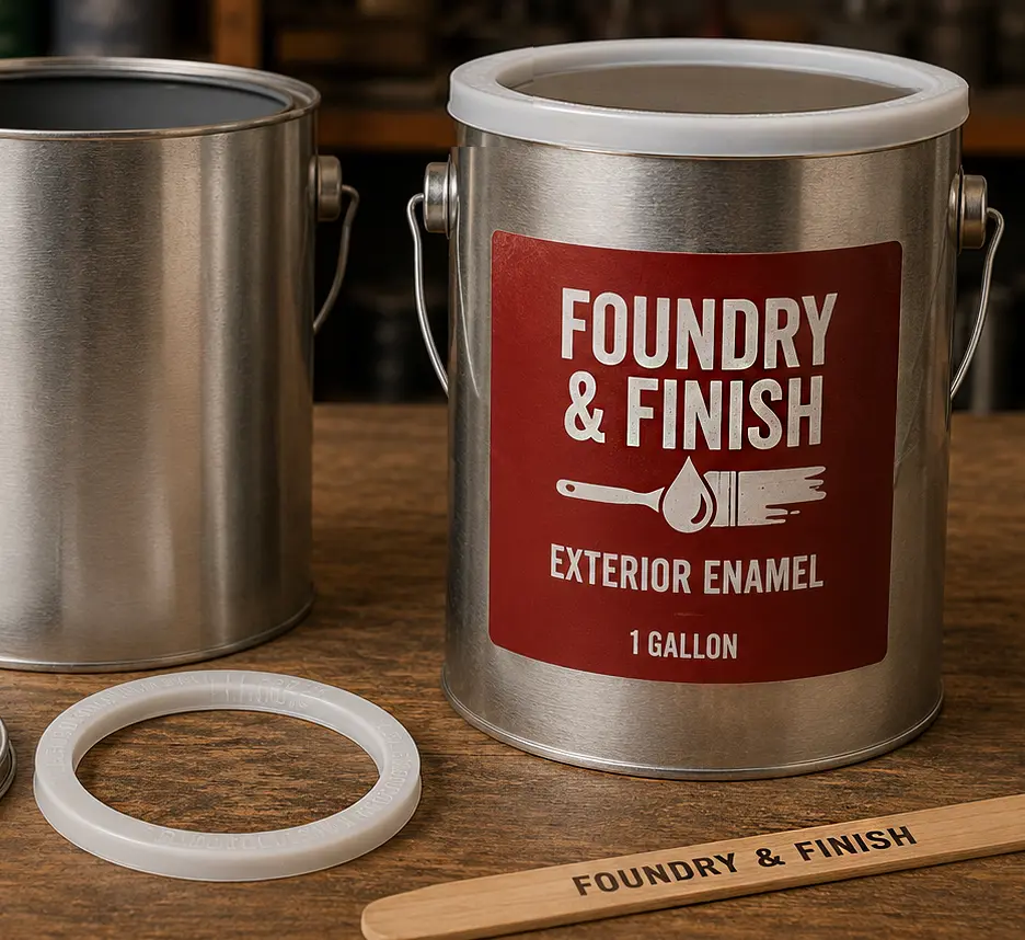 Metal Paint Can Lid and Locking Ring