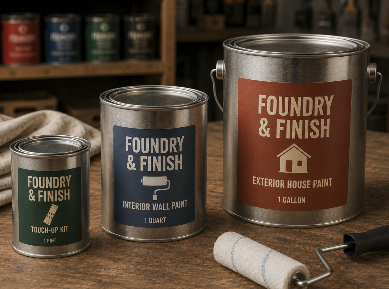 Metal Paint Can Size Range