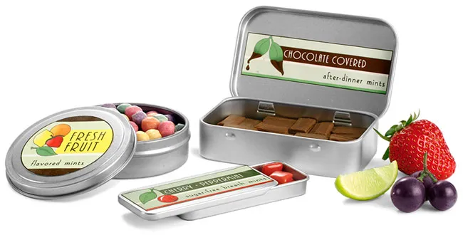 Food Containers, Metal Mint Tins from SKS Bottle & Packaging