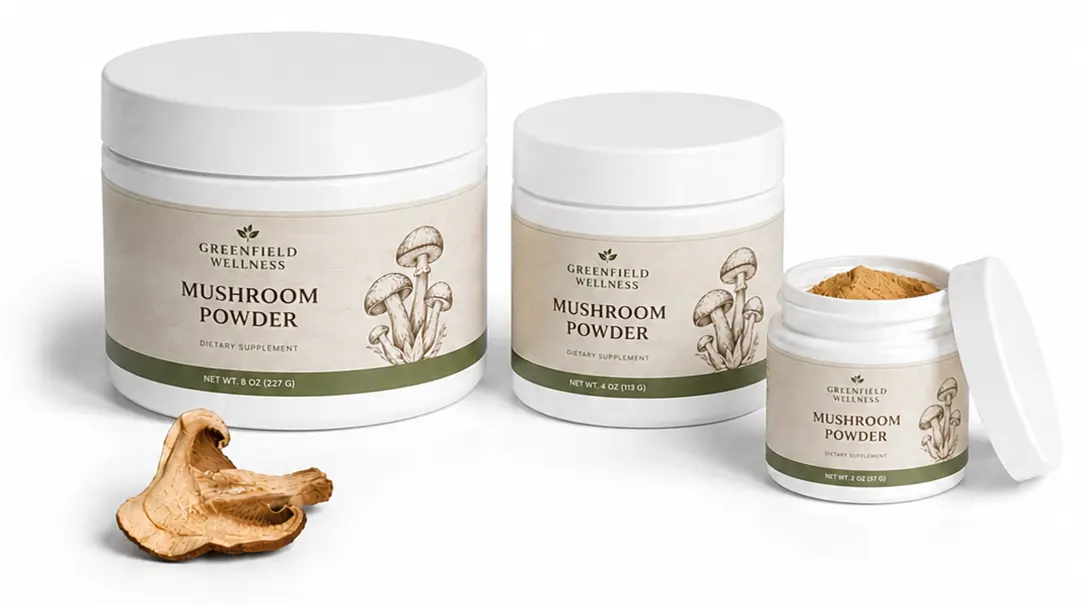 Mushroom Powder Jars