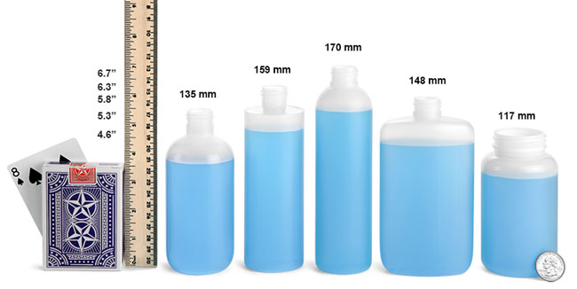 Natural LDPE & HDPE Plastic Bottles