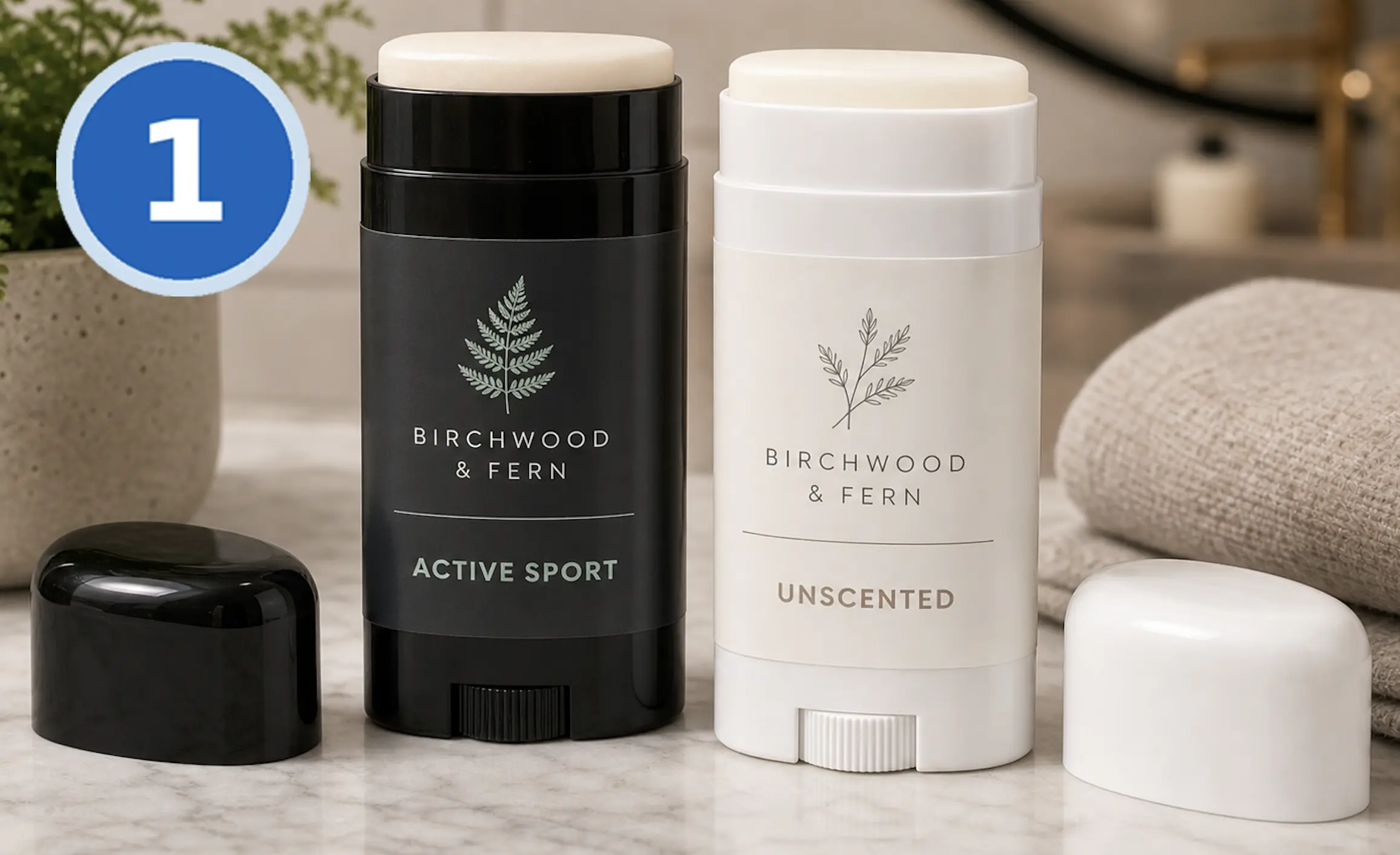 Oval Polypropylene Deodorant Tubes