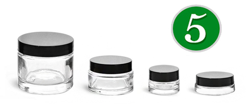 Glass Cosmetic Jars