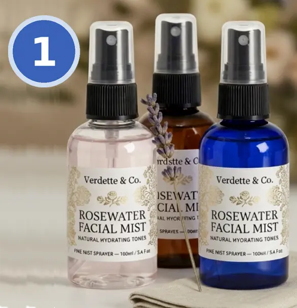 PET Boston Round Spray Bottles