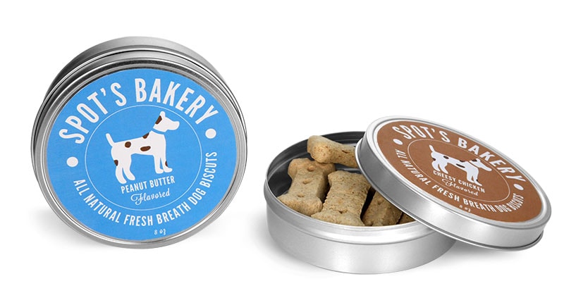 small dog treat tin