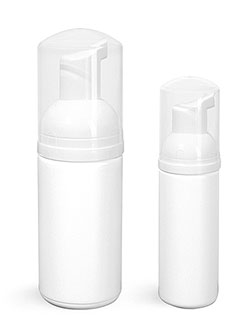 WHITE CYLINDERS W/ FOAMER PUMPS