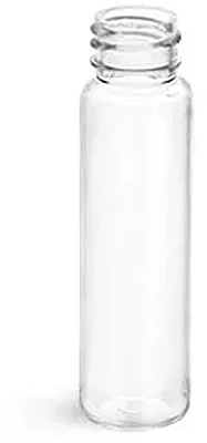 Clear PET Slim Line Cylinder Bottles (Bulk) Caps Not Included