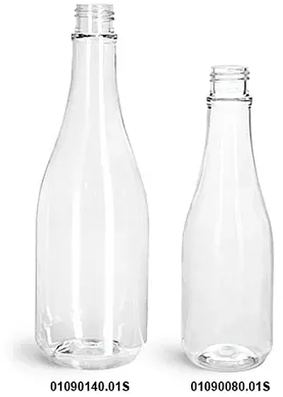 Clear PET Woozy Bottles (Bulk) Caps NOT Included