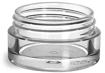 Plastic Jars, 5 ml Clear PET Jars (Bulk) Caps NOT included