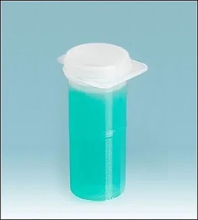Plastic Vials, Natural Polypropylene Hinged Top Vials