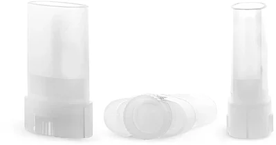  Plastic Tubes, Natural Polypropylene Oval Deodorant Tubes, (Bulk) Caps Not Included  
