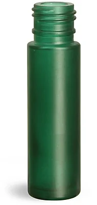 Green Frosted Glass Roll On Bottles (Bulk) Caps NOT Included