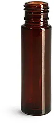 Amber Glass Roll On Bottles (Bulk), Caps NOT Included