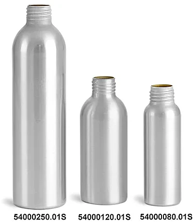Aluminum Bottles, Bulk (Caps Not Included)