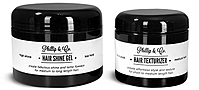 Black Plastic Double Wall Hair Care Jars 
