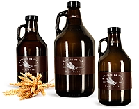 Amber Glass Restaurant Containers   