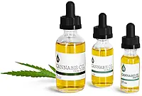 Glass Marijuana Bottles w/ Bulb Droppers For Concentrates    