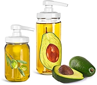 Glass Cooking Oil Jars with Pumps 