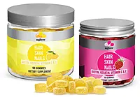 Gummy Vitamin Packaging, Clear PET Jars w/ Silver Caps 
