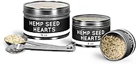 Clear Top Hemp Seed Tins 