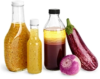 Glass Dressing Bottles 